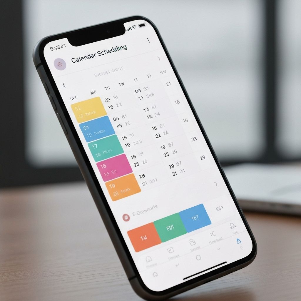 Online scheduling on phone